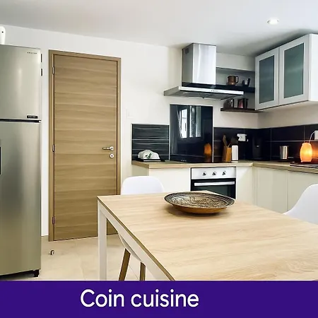 Apartmán Le Havre D'athena - Grand Appart, Jardin Prive, Abri Velos & Acces Rapide A61