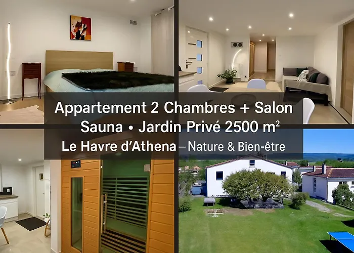 Le Havre D'athena - Grand Appart, Jardin Prive, Abri Velos & Acces Rapide A61 شقة كاستيلنوداري